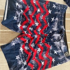 O'Neill Men's Navy and Red Starboard Board Shorts